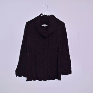 Style & Co. Bell Sleeve Black Sweater.